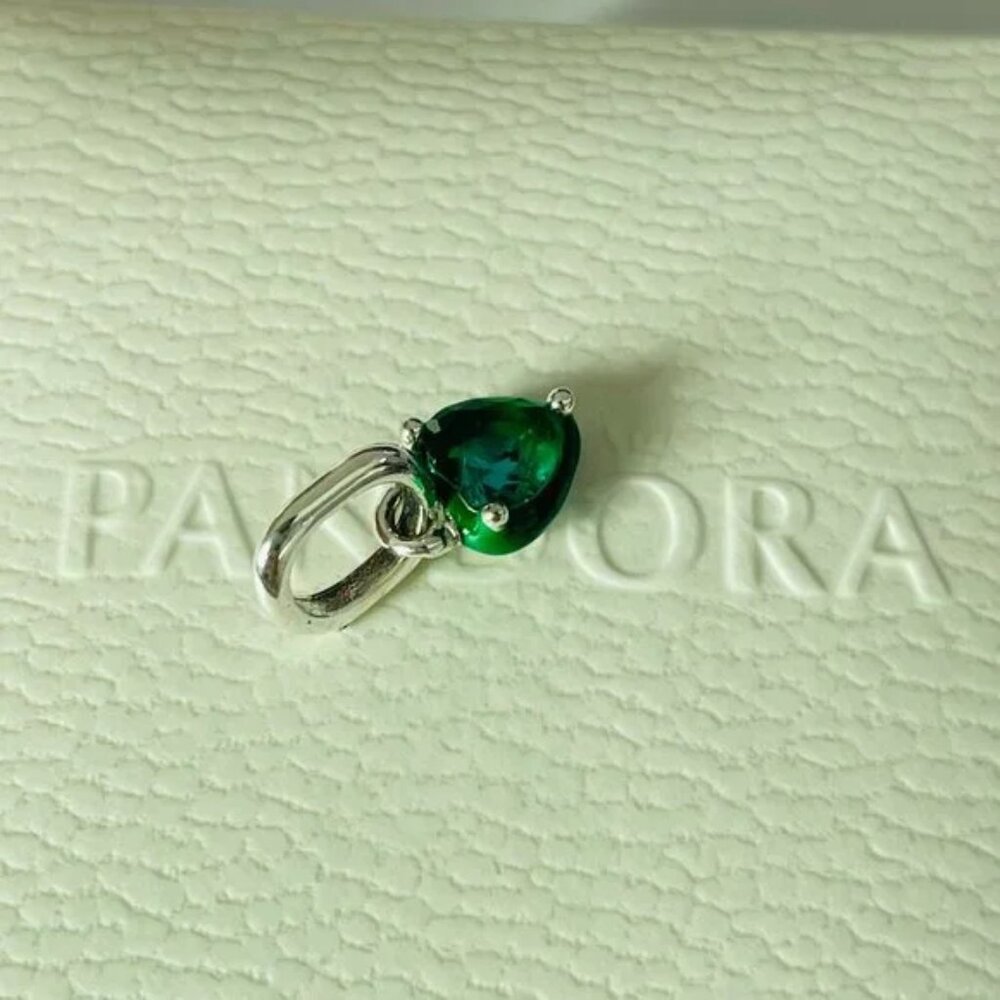 Pandora Mini Green Chakra Heart Pendant Charm